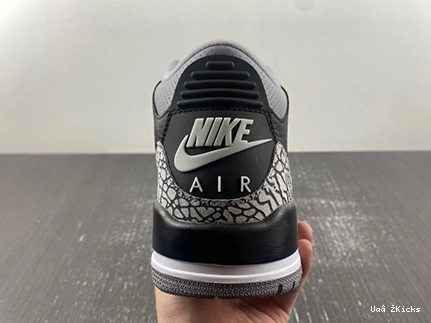 DailyWear 440 Cement Black  854262-001 Retro Jordan 3 0628